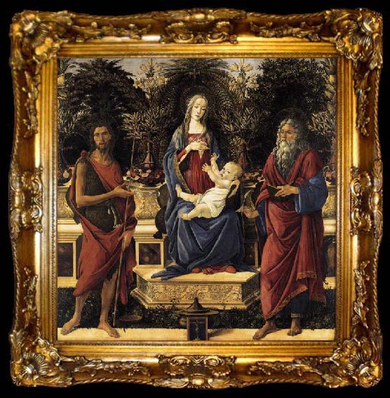 framed  Sandro Botticelli The Virgin and Child Enthroned, ta009-2